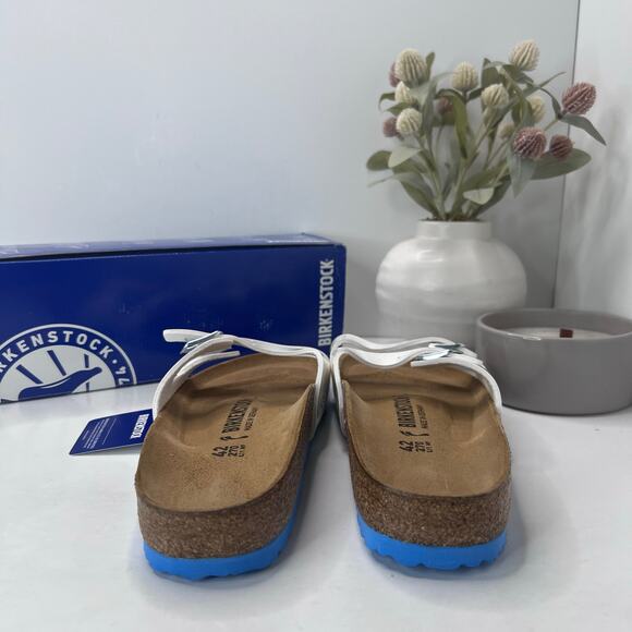 Birkenstock Ibiza Patent Leather White Narrow 1000570 Women 11/Men 9/EU 42 NWB - Picture 5 of 10